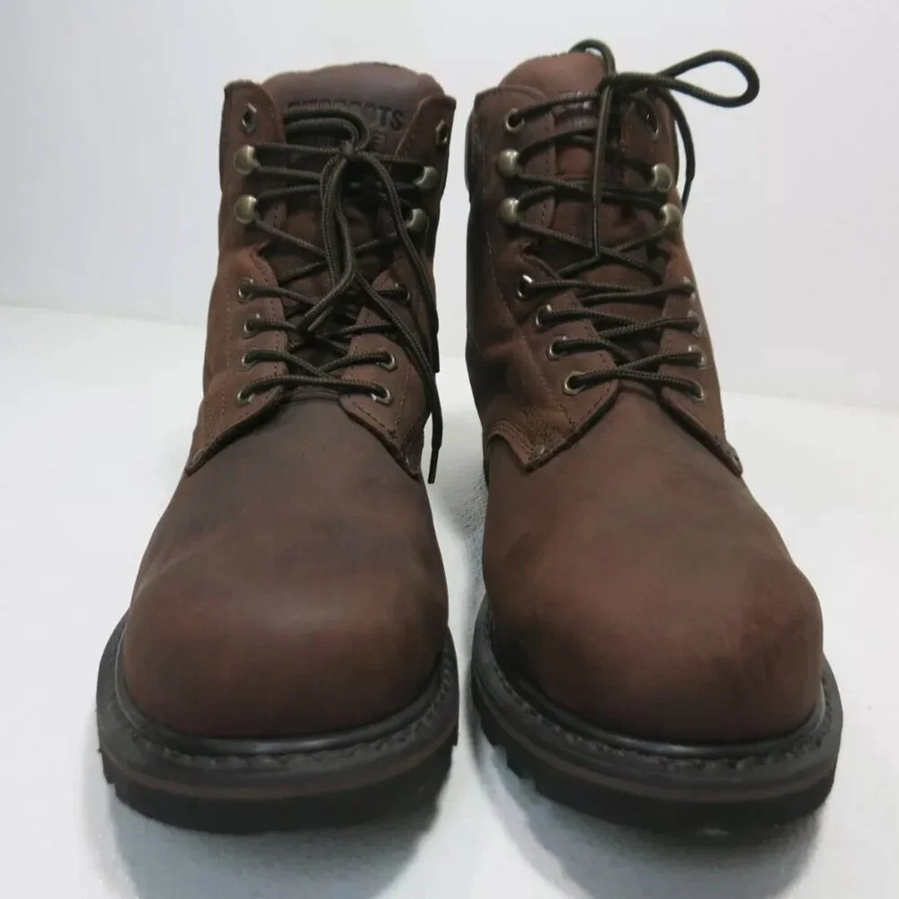 Everboots Steel Toe Nubuck Leather Boots Shoes Men's Dress Stiefel Bottes Sz 13